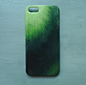 纯手绘手机壳 《绿藻》 iphone4 4s 5