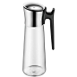 WMF Close-Up Stopper Glass Cromargan Basic Water Decanter, Black, Height 31 cm, 1.5 Litre 【WMF 福腾宝】 价格 报价 图片