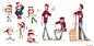 MANOR _ commercial, Thibault LECLERCQ : character design