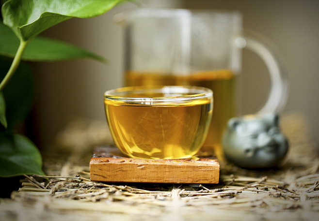 茶汤 微距 生茶汤色