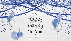 气球生日贺卡