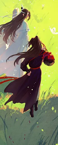 #魔道祖师##忘羡#
可以做壁纸的神仙画风~
Twi：xianduguaitan ​​​​