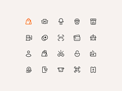 辛集采集到★UI-ICON【单色/线框】