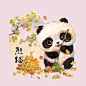 【秦岭4宝】——羚牛、林麝、朱鹮、金丝猴、熊猫 #我诞生在中国##生物多样性##不能养就画一只系列# ​ ​​​​#雪娃娃童画 #保护野生动物