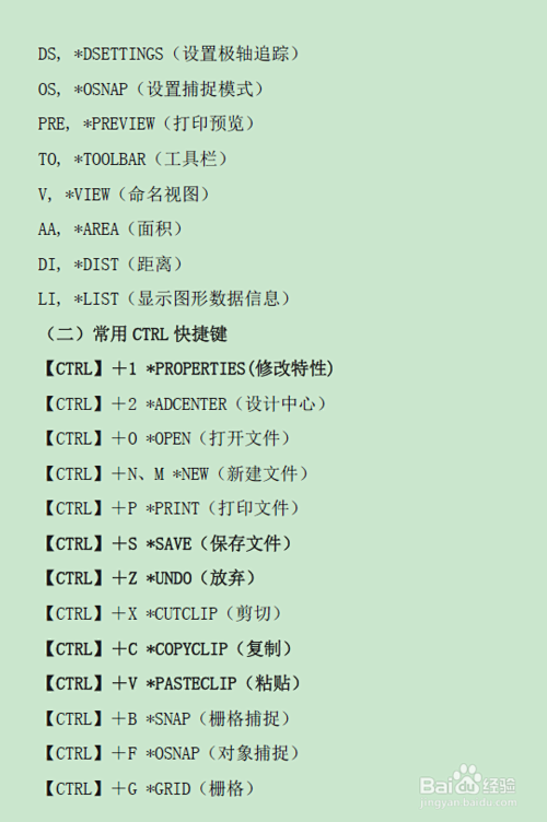 CAD绘图常用快捷键大全