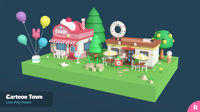 Cartoon Town - Low P...