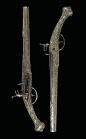 A PAIR OF BALKAN ALL-METAL MIQUELET-LOCK HOLSTER PISTOLS   EARLY 19TH CENTURY