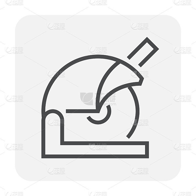 切割工具矢量图标设计。
