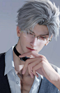 深V西装➕无框眼镜斯文败类__1_bbbbma_来自小红书网页版