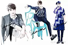 独家 | 无LIBO携手插画大咖【jjseason】你爱的鲜肉都在这里（明星插画） : 　　 微博：jjseason 微信公众号：jjseason时尚插画 微博知名美学博主/微博时尚达人 /资深插画师 　　 《欢乐颂》五美 （王子文/杨紫/蒋欣/乔欣/刘涛） 　　 易烊千玺 　　 王俊凯 　　 鹿晗 　　 鹿晗 　　 井柏然 