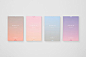 Idea--Sky prints for office.  northeastco:  (Studio Brave: Amaia | Blog | NORTH EAST | Graphic Design T-Shirt Labelから)