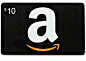 Amazon gift card 美国 亚马逊礼券 礼品卡 10美元 实物卡-淘宝网