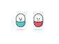Happy and sad pills