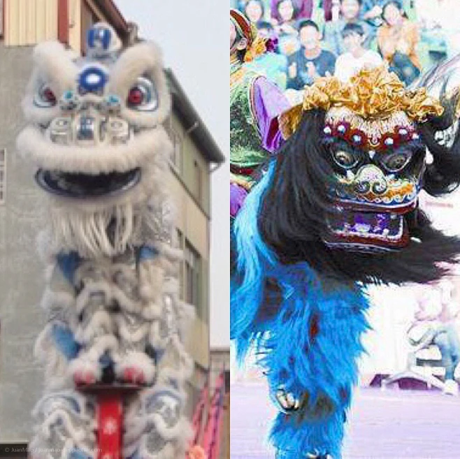 南狮与北狮，最后一张是原型-JuanMao - - - - - - - - - - - - - - ——→ 【 率叶插件，让您的花瓣网更好用 ...