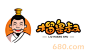 榴皇叔卡通餐饮LOGO设计