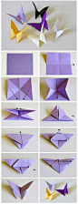 纸蝴蝶的折法 蝴蝶折纸手工折法图解教程