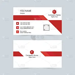 最小公司矢量名片