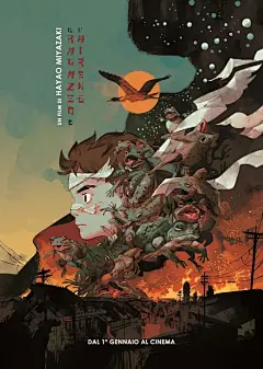 宫崎骏《你想活出怎样的人生》各国海报！玩的那叫高级！