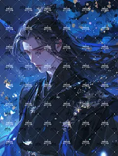 AI版权图古风男168