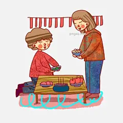 卡通风格龙抬头祭祀图片大小2000x2000px 图片尺寸1.21 MB 来自PNG搜索网 pngss.com 免费免扣png素材下载！长发#长裤#长袖#地毯#短发#服饰#服饰图案#祭品#剪发#卡通手绘#女孩#温馨节日#线描#