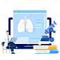 SVG-肺部检查贴纸