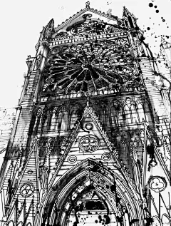 手绘欧式建筑 设计图片 免费下载 页面网页 平面电商 创意素材