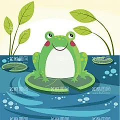 青蛙   - 源文件下载【酷图网】青蛙,田鸡,动物,卡通画,手绘
