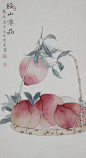 「艺惠藏」许伟建主攻工笔、没骨花鸟画，兼擅工笔重彩道释画_瓜果 : 许伟建，蕉兰小舍主人，生于邢台古沙丘。 许伟建瓜果图 许伟建四尺三开瓜果图 许伟建新作白菜有三种寓意，第一是取其颜色寓意清白。第二是取其音寓意百财。 …