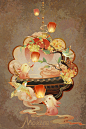 【国潮】中秋节快乐呀_莫醒__插画师作品_涂鸦王国gracg.com