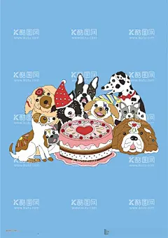 狗狗生日派对生日蛋糕  - 源文件下载【酷图网】狗狗生日派对,生日蛋糕,高清矢量,插画设计,绘画插图,卡通漫画,卡通logo,墙绘涂鸦,街头流行,恶搞趣味,服装印花,儿童卡通,手绘涂鸦,绘画美术,简洁手绘,手绘画,线描画,涂鸦,涂鸦系列,素描,工笔画,时尚插画,黑白手绘,卡通手绘,手绘图案