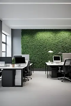 商务办公办公室室内设计效果图摄影图