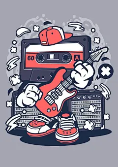 潮流创意涂鸦插画海报