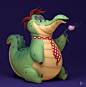 Ran, the Alligator, David Barrero : Character model based on a design by Jennifer Wood http://artofjwood.com/