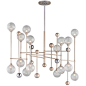 Majorette Linear Chandelier by Corbett Lighting