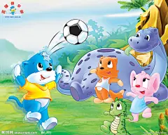 蓝猫踢足球设计图