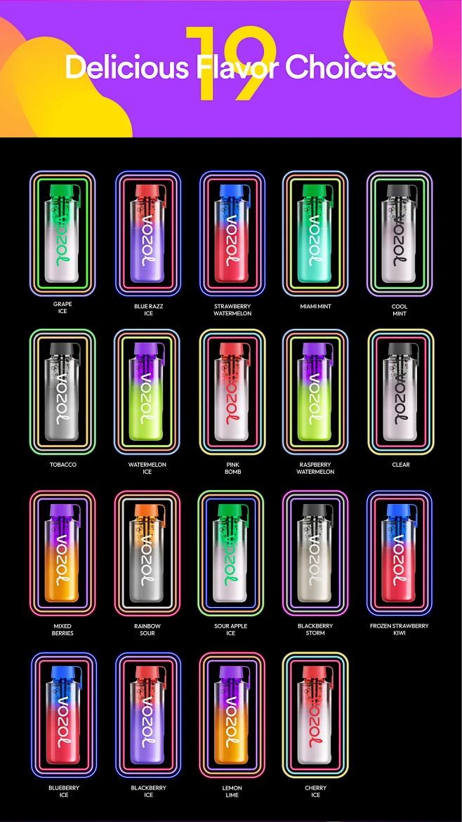 vozol neon vape 10000 Vozol Neon 10000 Puffs Vape