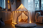 Cozy Castle Play Tent Setup
