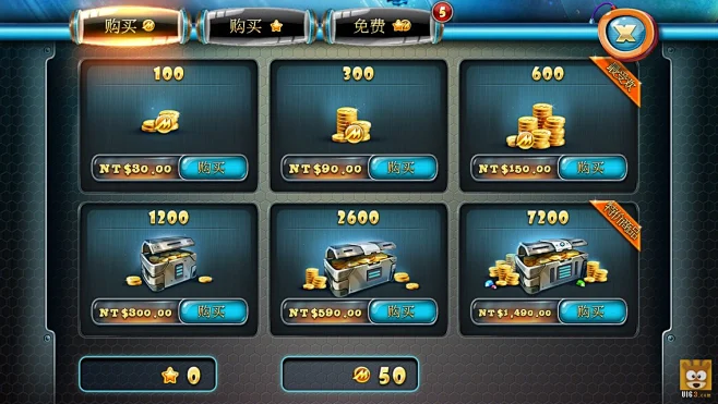 策略塔防《玩具塔防4:星海战争》UI游戏界面-花瓣网