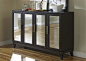 Liberty Furniture Platinum Server in Satin Espresso Finish contemporary-buffets-and-sideboards