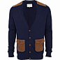 [免代]英国正品river island2012春季新款男式V领针织衫开衫