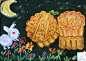 #儿童画##少儿创意美术#儿童画、 5–7岁，中秋节课题——美味的月饼！ ​​​ ​​​​