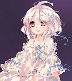 插画手绘 二次元 美女 动漫 萌 壁纸