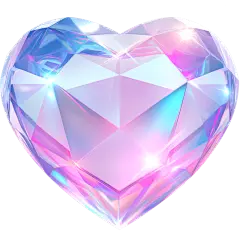 3D元素/爱心/钻石/粉紫