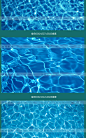 南渡高清海底蓝色泳池水波纹底纹纹理水纹路修图特效背景JPG素材
