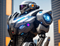   ((best quality)), ((masterpiece)), ((ultra-detailed)),  (detailed light), (an extremely delicate and beautiful), a robocop and a girl shake hands,Clear facial details and clear hands,Cyberpunk