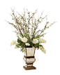 Ivory Arrangement in Mirrored Planter