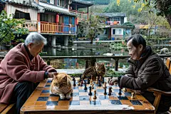 下棋的老人公益项目