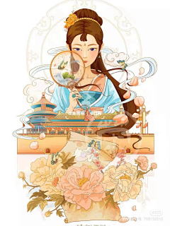 五月静华（原靖洛）采集到f.商业插画