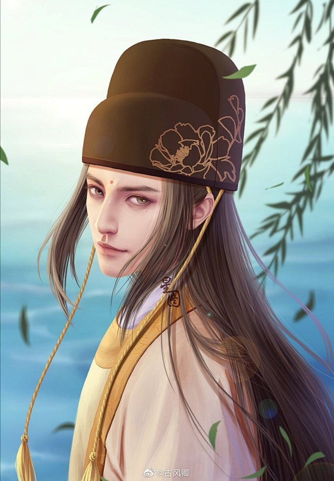 忘羡一曲远，曲终人不散。
古风动漫人物插...