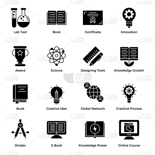 Education Icons Pack素材-花瓣网